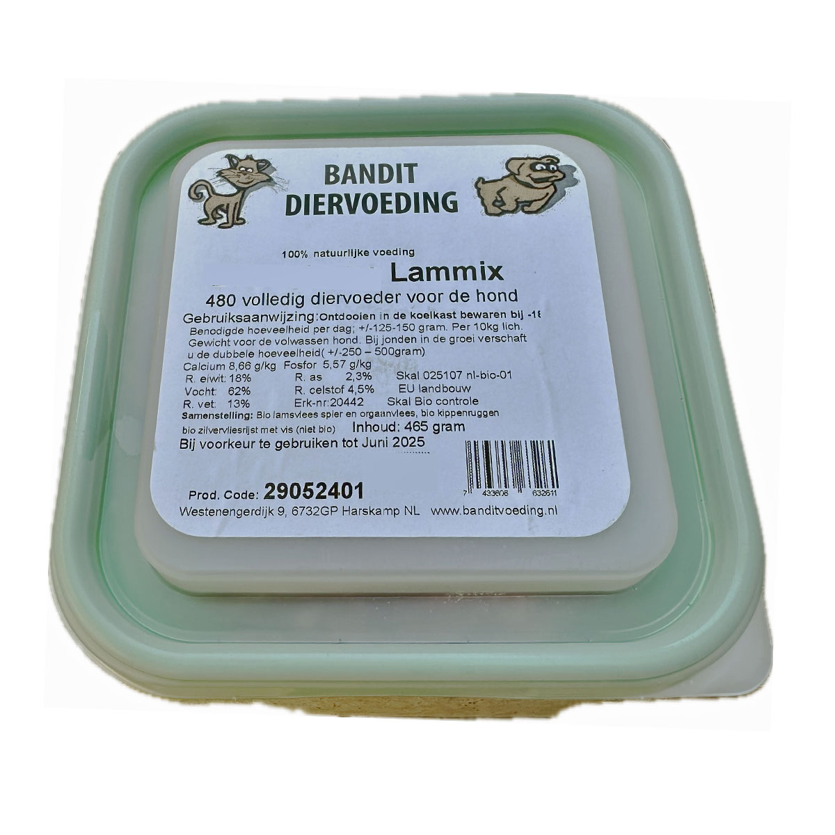 Bandit Lammix Puur Hond 465 g