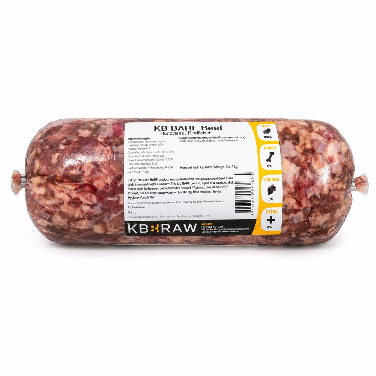 KB BARF - Rundvlees Gemalen 1000 g