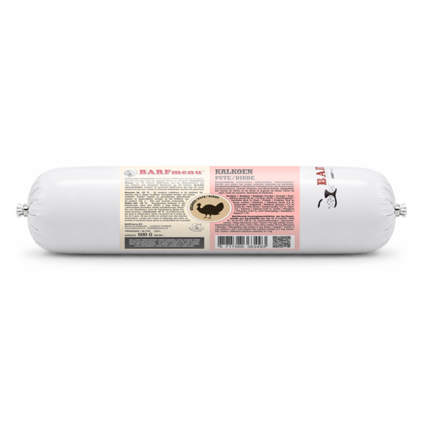  Barfmenu Hond Kalkoen 500 g
