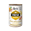 Brit Fresh blik Kip/Zoete Aardappel 400 gr.