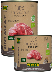 Biofood organic dog/cat 100% rund 400 gr