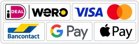 Betaalmogelijkheden: iDEAL | Wero, Visa, Mastercard, Bancontact, Google Pay en Apple Pay